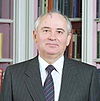 Mikhail Gorbachev as depicted during his state visit to the United States in 1987